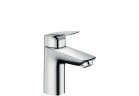 Змішувач для умивальника одноважільний Hansgrohe Logis 100, хром, комплект, набір зливний, wkład керамічний, 2 zakresy przepływu