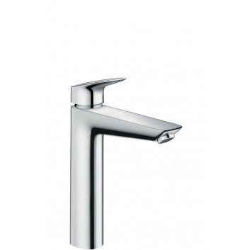 Bateria umywalkowa jednouchwytowa Hansgrohe Logis 100, chrom, metalowy komplet odpływowy- sanitbuy.pl