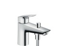 Однорычажный для ванны 1-uchwytowa Hansgrohe Logis Monotrou dł. 145 mm, хром, керамічний змішувач, 2 zakresy przepływu
