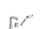 Змішувач для ванни на 3 отвори Hansgrohe Talis S хром, montażna brzegu ванни