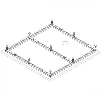 Стелаж do піддону Sanplast STS-088 wys. 85 - 115 mm- sanitbuy.pl