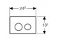 Кнопка uruchamiający do WC Geberit Typ 10 pneumatyczny, білий/хром блискучий, ręczny, dwudzielny, прихований- sanitbuy.pl