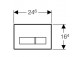 Кнопка Geberit Sigma 50 спуск передній для прихованих зливних бачків UP320, універсальний- sanitbuy.pl