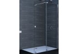 Двері розсувні Huppe Xtensa Pure Walk-In 1401 - 1600 mm, праве, одночастинні, el. stały, прозорі Anti-Plaque, срібний глянцевий