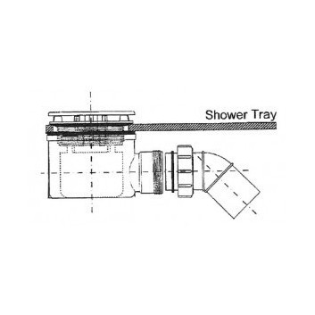 Сифон i клапан Hüppe EasyStep круглий, хром, przepływ 0,8 l/s- sanitbuy.pl