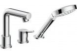 Однорычажный для ванны Hansgrohe Talis S, на 3 отвори, для монтажу від краю ванни, DN15, хром- sanitbuy.pl