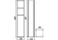 Шафка wbudowana Emco Asis Module 150 алюміній/прозорі, 81 x 17 x 15,5 cm- sanitbuy.pl