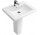Умивальник прямокутна Villeroy & Boch 2.0 білий alpin CeramicPlus, 55 x 44 cm, серединний отвір для змішувача
