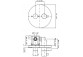 Змішувач душовий, термостатичний Zucchetti Pan прихований,клапан запірний, хром- sanitbuy.pl