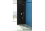 Ширма/стінка Sanplast P/TX5b WALK-IN 80 x 190 cm, W15, блискучий срібний, przezroczysty/Sitodruk, GalssProtect- sanitbuy.pl