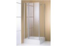 Двері душові Huppe Design Pure розпашні з фіксованим сегментом 90 cm, profil хром eloxal
