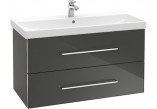 Шафка підраковинна Villeroy & Boch Avento kryształowy сірий, 96,7 x 52 x 44,7 cm, 2 szuflady- sanitbuy.pl