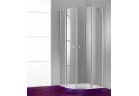 Двері душові Huppe Design Pure розпашні з фіксованим сегментом, szer. 800mm, profil хром eloxal