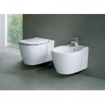 Підвісний унітаз WC Ideal Standard 36,5x54 cm Connect Rimles Aquablade біла- sanitbuy.pl