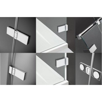 Фронт кабіни Radaway Arta KDJ II 80x200cm ліва скло прозоре Chrome+- sanitbuy.pl