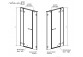 Двері душові wnękowe 140cm x 200cm зі сталою стінкою праве Radaway Arta DWS- sanitbuy.pl
