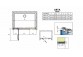 Двері душові wnękowe 140cm x 200cm зі сталою стінкою праве Radaway Arta DWS- sanitbuy.pl