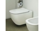 Підвісний унітаз Ideal Standard Tesi AquaBlade 53,5x36,5 cm біла + сидіння для унітазу typu Thin, з мікроліфтом