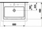 Умивальник на стільницю з отвором для змішувача 600x460 LAUFEN LIVING CITY- sanitbuy.pl