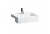 Умивальник на пів стільниці 550 x 460 mm з отвором na baterie біла Laufen LIVING CITY