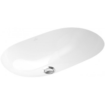 Umywalka Villeroy & Boch O.Novo, podblatowa, Biały Alpin, 530x320 mm, z przelewem- sanitbuy.pl