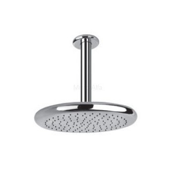 Верхній душ настінний 216mm Gessi Goccia чорний мат.- sanitbuy.pl